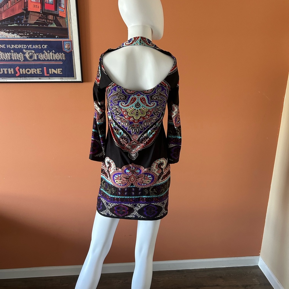 Bailey Blue Black/Multi Patterned Silky Tunic/Min… - image 7